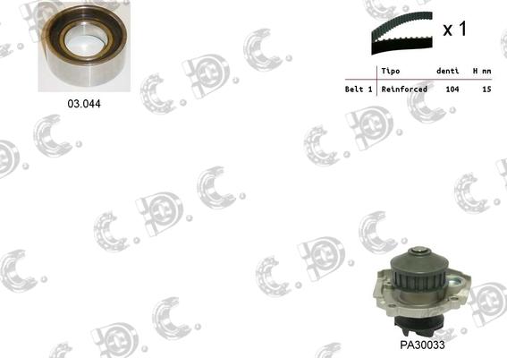 Autokit 04.5059PA - Wasserpumpe + Zahnriemensatz alexcarstop-ersatzteile.com