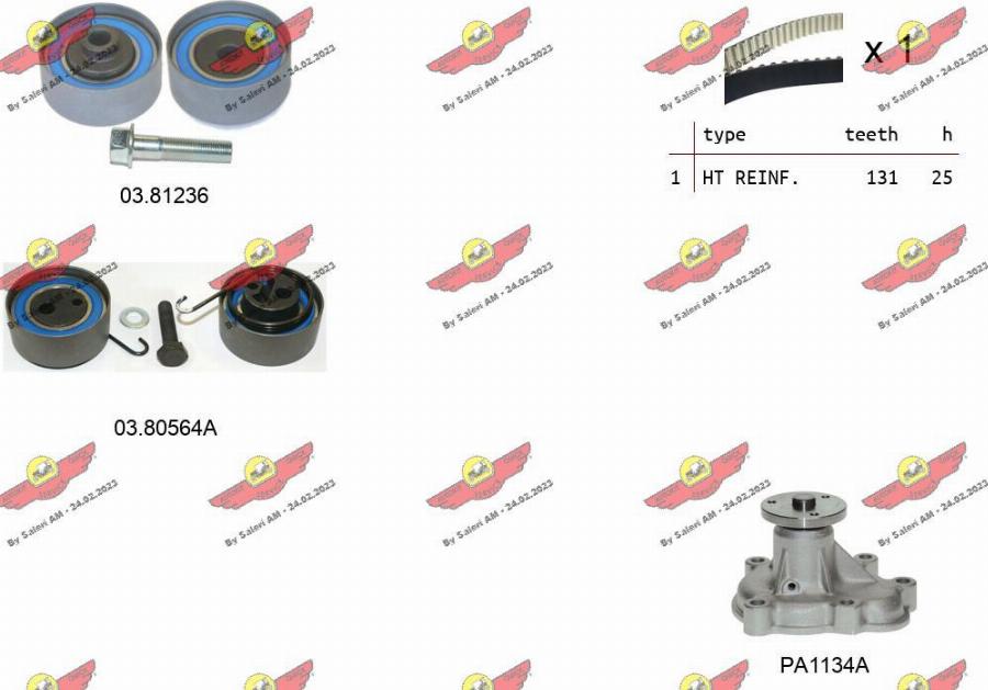 Autokit 04.5057APA2 - Wasserpumpe + Zahnriemensatz alexcarstop-ersatzteile.com