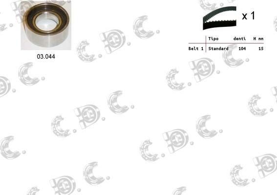 Autokit 04.5024 - Zahnriemensatz alexcarstop-ersatzteile.com