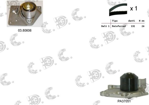 Autokit 04.5105PA - Wasserpumpe + Zahnriemensatz alexcarstop-ersatzteile.com