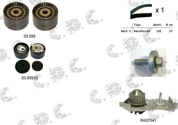 Autokit 04.5101PA - Wasserpumpe + Zahnriemensatz alexcarstop-ersatzteile.com