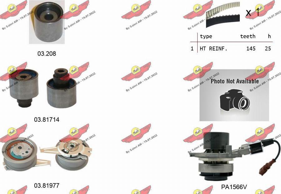 Autokit 04.5355PA2 - Wasserpumpe + Zahnriemensatz alexcarstop-ersatzteile.com