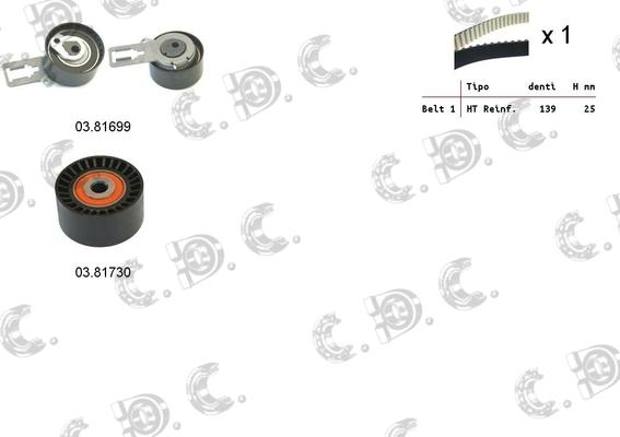 Autokit 04.5358 - Zahnriemensatz alexcarstop-ersatzteile.com