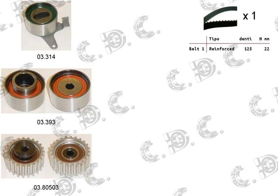 Autokit 04.5386 - Zahnriemensatz alexcarstop-ersatzteile.com