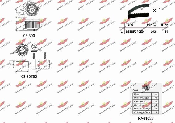 Autokit 04.5335PA - Wasserpumpe + Zahnriemensatz alexcarstop-ersatzteile.com