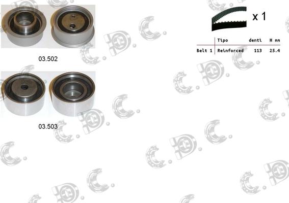 Autokit 04.5338 - Zahnriemensatz alexcarstop-ersatzteile.com