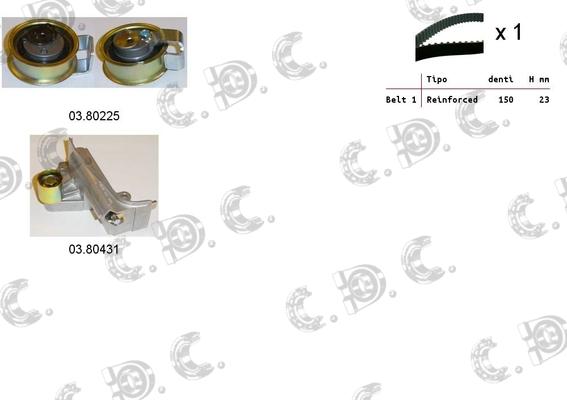 Autokit 04.5244 - Zahnriemensatz alexcarstop-ersatzteile.com