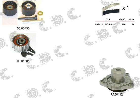 Autokit 04.5283PA - Wasserpumpe + Zahnriemensatz alexcarstop-ersatzteile.com