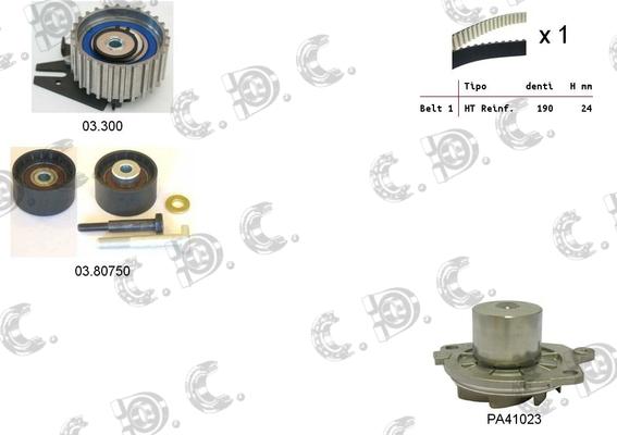 Autokit 04.5282PA - Wasserpumpe + Zahnriemensatz alexcarstop-ersatzteile.com