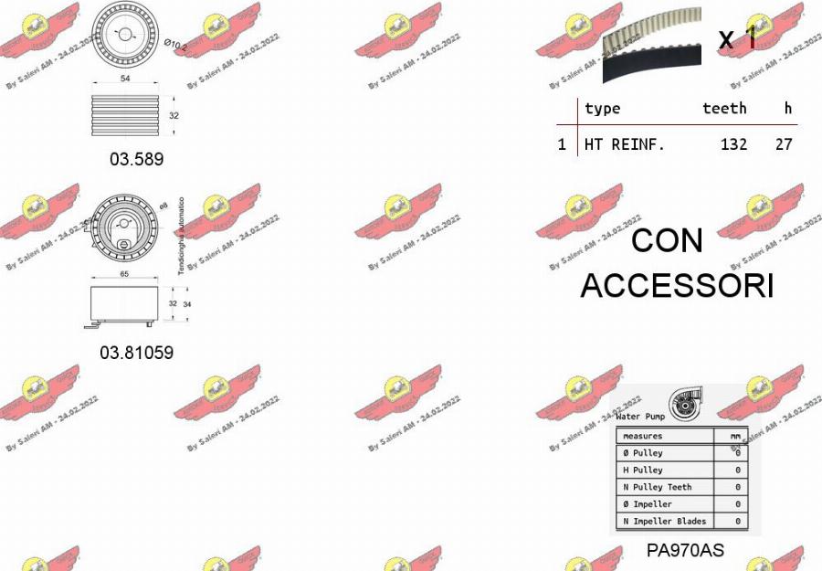 Autokit 04.5278PA - Wasserpumpe + Zahnriemensatz alexcarstop-ersatzteile.com