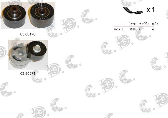 Autokit 06.0037 - Keilrippenriemensatz alexcarstop-ersatzteile.com