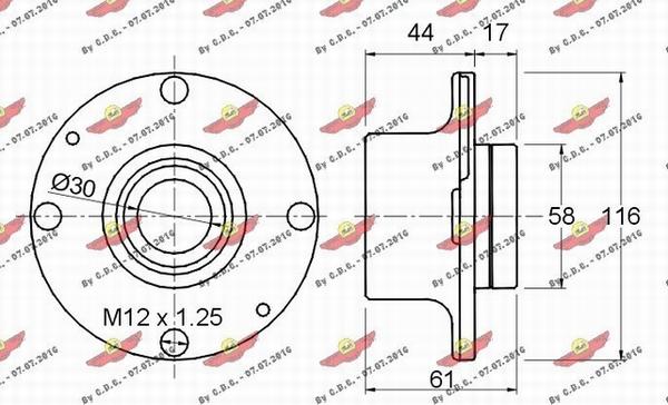 Autokit 01.312 - Radlagersatz alexcarstop-ersatzteile.com