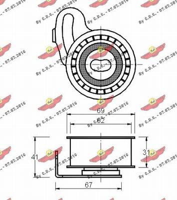 Autokit 03.430 - Spannrolle, Zahnriemen alexcarstop-ersatzteile.com