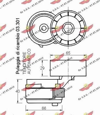 Autokit 03.80960 - Riemenspanner, Keilrippenriemen alexcarstop-ersatzteile.com