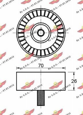 Autokit 03.80608 - Umlenk / Führungsrolle, Keilrippenriemen alexcarstop-ersatzteile.com