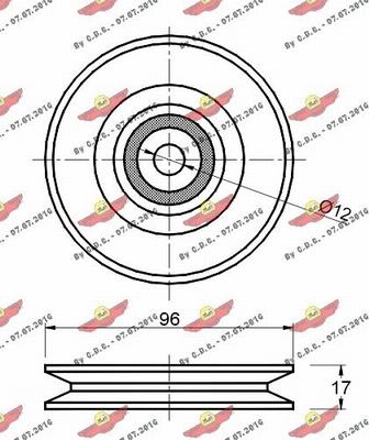 Autokit 03.80614 - Umlenk / Führungsrolle, Keilrippenriemen alexcarstop-ersatzteile.com