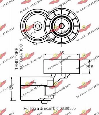 Autokit 03.80637 - Riemenspanner, Keilrippenriemen alexcarstop-ersatzteile.com