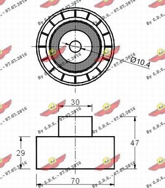 Autokit 03.80114 - Umlenk / Führungsrolle, Zahnriemen alexcarstop-ersatzteile.com