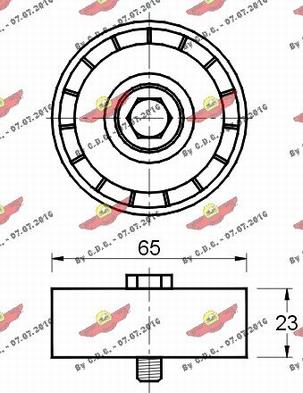 Autokit 03.80388 - Umlenk / Führungsrolle, Keilrippenriemen alexcarstop-ersatzteile.com