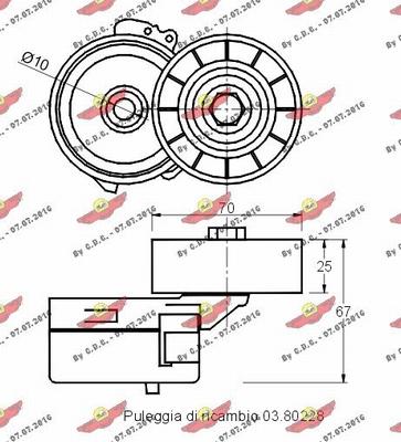 Autokit 03.80791 - Riemenspanner, Keilrippenriemen alexcarstop-ersatzteile.com