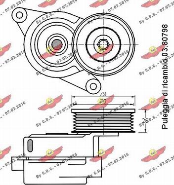 Autokit 03.80797 - Riemenspanner, Keilrippenriemen alexcarstop-ersatzteile.com