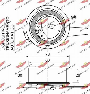 Autokit 03.81977 - Spannrolle, Zahnriemen alexcarstop-ersatzteile.com