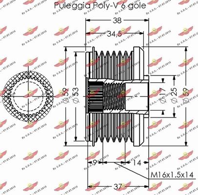 Autokit 03.81651 - Riemenscheibe, Generator alexcarstop-ersatzteile.com