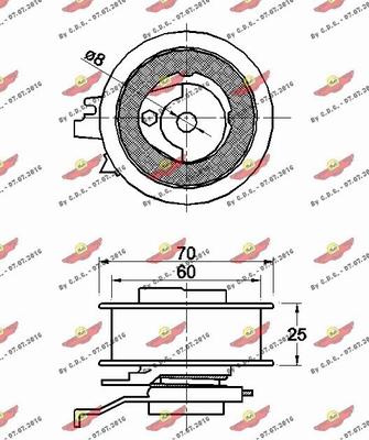 Autokit 03.81760 - Spannrolle, Zahnriemen alexcarstop-ersatzteile.com