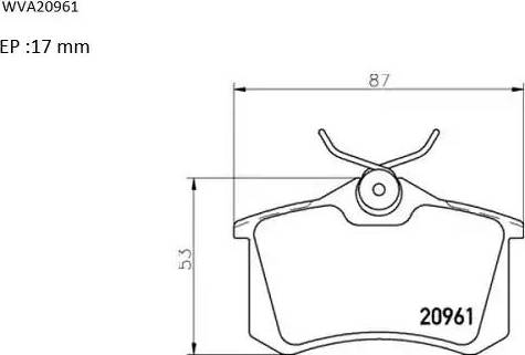 Automotor France ABP9615 - Bremsbelagsatz, Scheibenbremse alexcarstop-ersatzteile.com