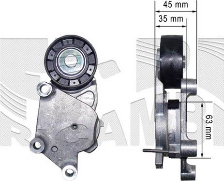 Autoteam A04716 - Riemenspanner, Keilrippenriemen alexcarstop-ersatzteile.com