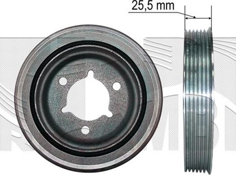 Autoteam A06556 - Riemenscheibe, Kurbelwelle alexcarstop-ersatzteile.com