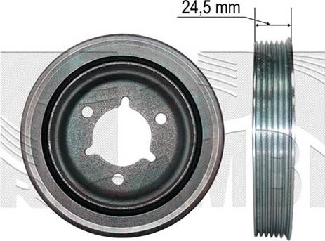 Autoteam A06272 - Riemenscheibe, Kurbelwelle alexcarstop-ersatzteile.com