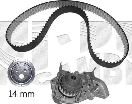 Autoteam KATW1663 - Wasserpumpe + Zahnriemensatz alexcarstop-ersatzteile.com