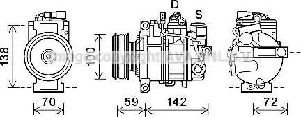 Ava Quality Cooling AIAK388 - Kompressor, Klimaanlage alexcarstop-ersatzteile.com