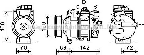 Ava Quality Cooling AIAK338 - Kompressor, Klimaanlage alexcarstop-ersatzteile.com