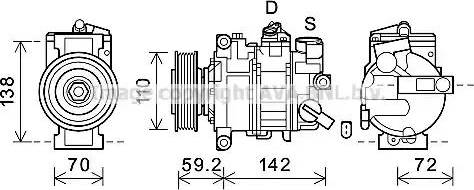 Ava Quality Cooling AIK399 - Kompressor, Klimaanlage alexcarstop-ersatzteile.com