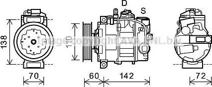 Ava Quality Cooling AIK344 - Kompressor, Klimaanlage alexcarstop-ersatzteile.com