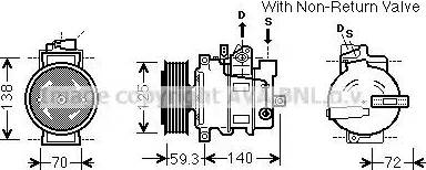 Ava Quality Cooling AIK330 - Kompressor, Klimaanlage alexcarstop-ersatzteile.com