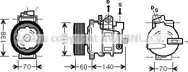 Ava Quality Cooling AI K272 - Kompressor, Klimaanlage alexcarstop-ersatzteile.com