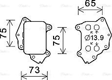 Ava Quality Cooling CN3309 - Ölkühler, Motoröl alexcarstop-ersatzteile.com