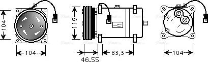 Ava Quality Cooling CNAK161 - Kompressor, Klimaanlage alexcarstop-ersatzteile.com