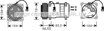 Ava Quality Cooling CN K019 - Kompressor, Klimaanlage alexcarstop-ersatzteile.com