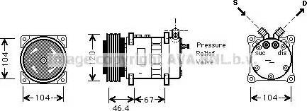 Ava Quality Cooling CN K210 - Kompressor, Klimaanlage alexcarstop-ersatzteile.com