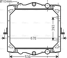 Ava Quality Cooling DF 2041 - Kühler, Motorkühlung alexcarstop-ersatzteile.com