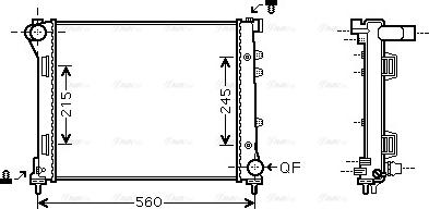 Ava Quality Cooling FTA2346 - Kühler, Motorkühlung alexcarstop-ersatzteile.com