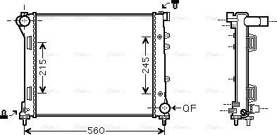 Ava Quality Cooling FTA2387 - Kühler, Motorkühlung alexcarstop-ersatzteile.com