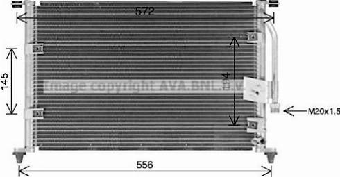 Ava Quality Cooling HY5581 - Kondensator, Klimaanlage alexcarstop-ersatzteile.com