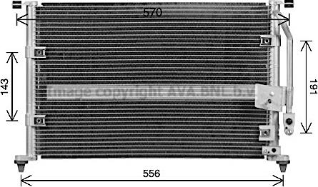 Ava Quality Cooling HY5587 - Kondensator, Klimaanlage alexcarstop-ersatzteile.com