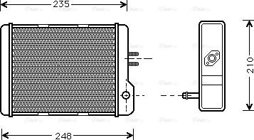 Ava Quality Cooling IV6032 - Wärmetauscher, Innenraumheizung alexcarstop-ersatzteile.com