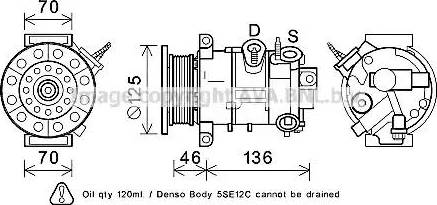 Ava Quality Cooling JEK067 - Kompressor, Klimaanlage alexcarstop-ersatzteile.com